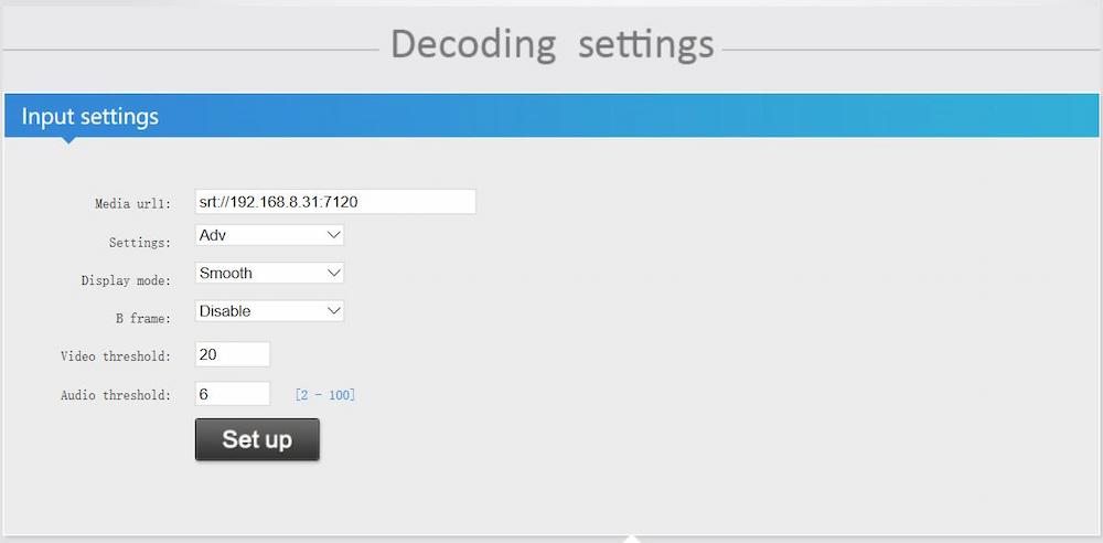 How to Set SRT Protocol