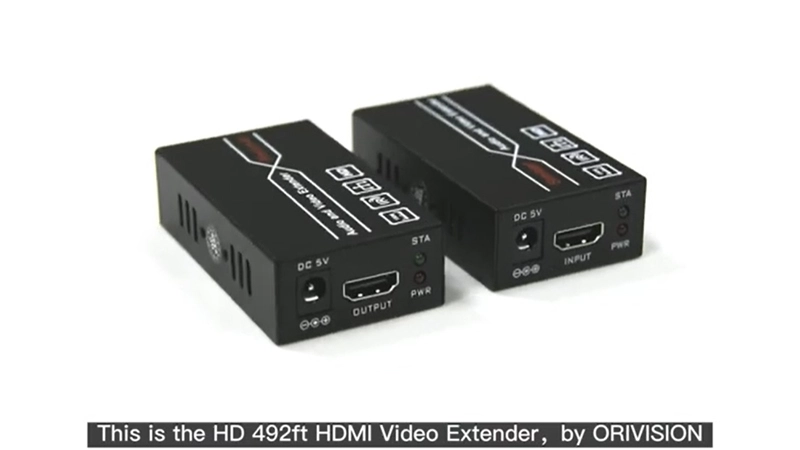 ORIVISION 150m/492ft HDMI Video Extender mit IR-Steuerung