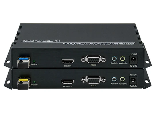 4K @ 60 HDMI USB 2.0 Optical Fiber Extender