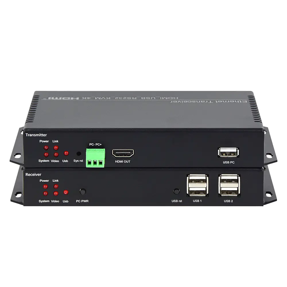 4K@30HZ HDMI/USB2.0 KVM Extender over Cat5e Cable