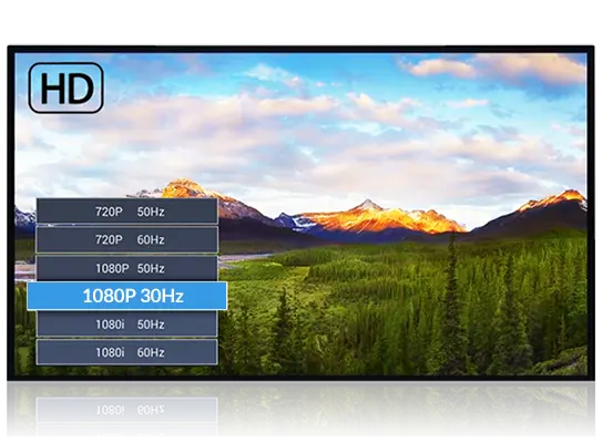 Real HD 1080P30 Video Unterstützt
